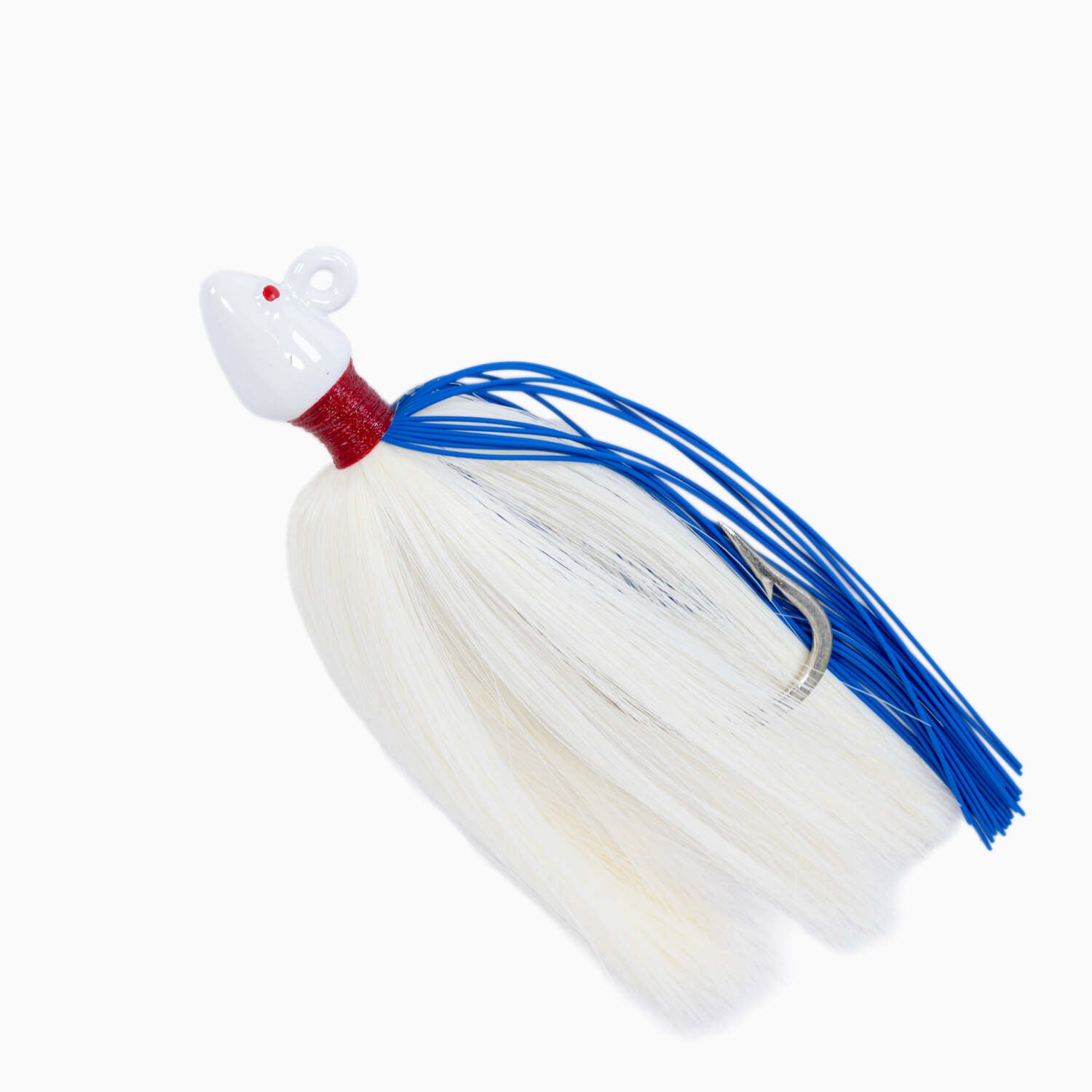 Striper Snax Bucktail Jigs Red Blue