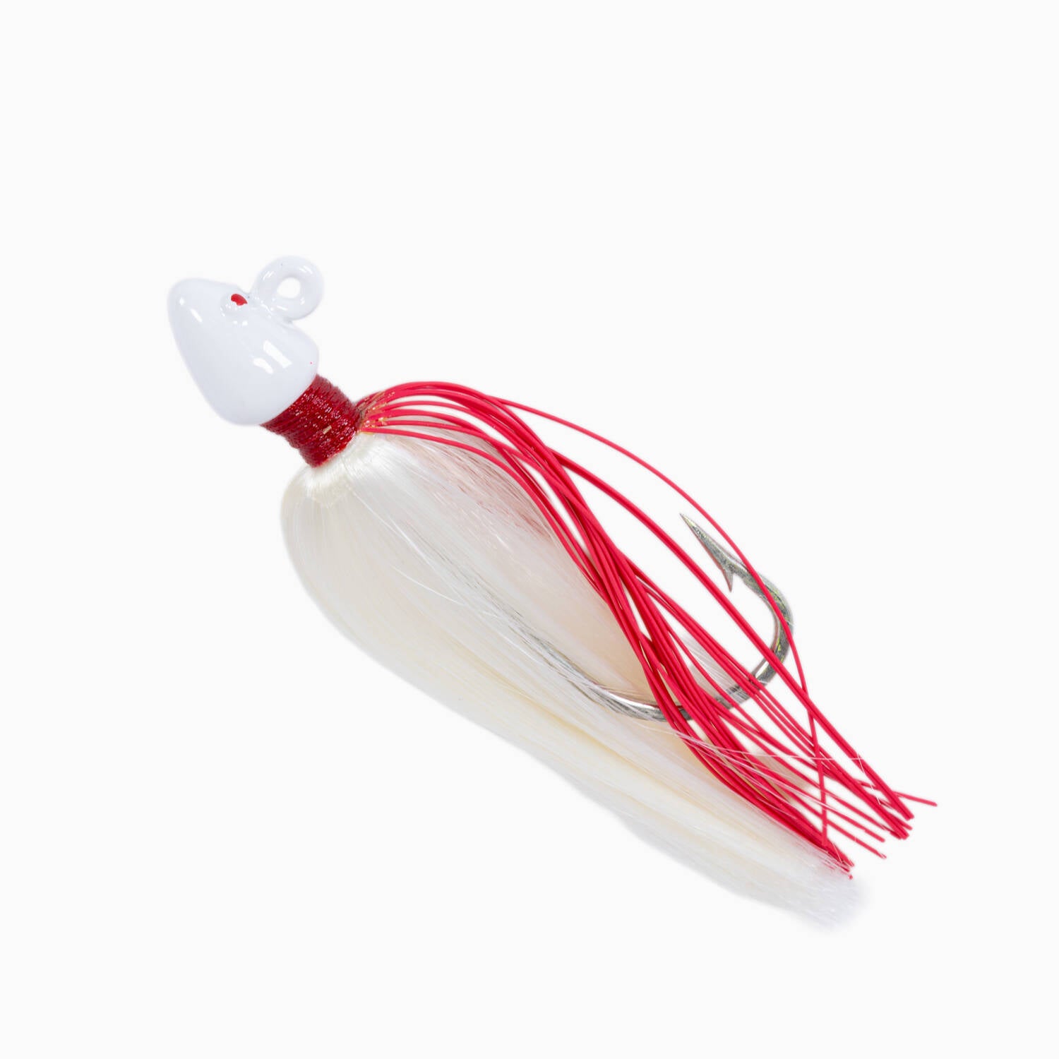 Striper Snax Bucktail Jigs Red White