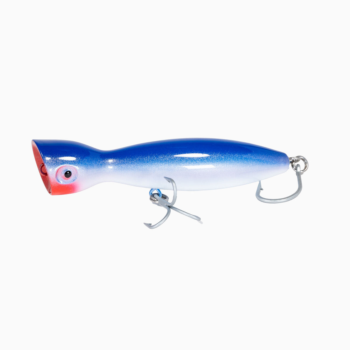 Super Strike Little Neck Popper Fishing Lure Blue White