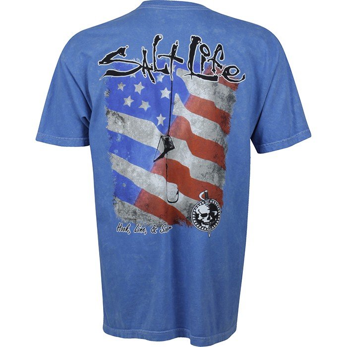 Salt Life Hook Line and Sinker Short Sleeve Pocket T-Shirt