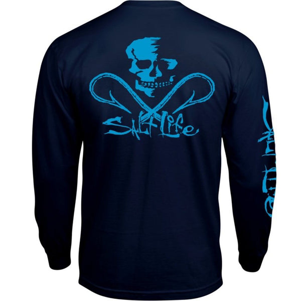 Men's Salt Life "Hammock Time" Long Sleeve Graphic T-Shirt - Grapefruit Color, New With Tags