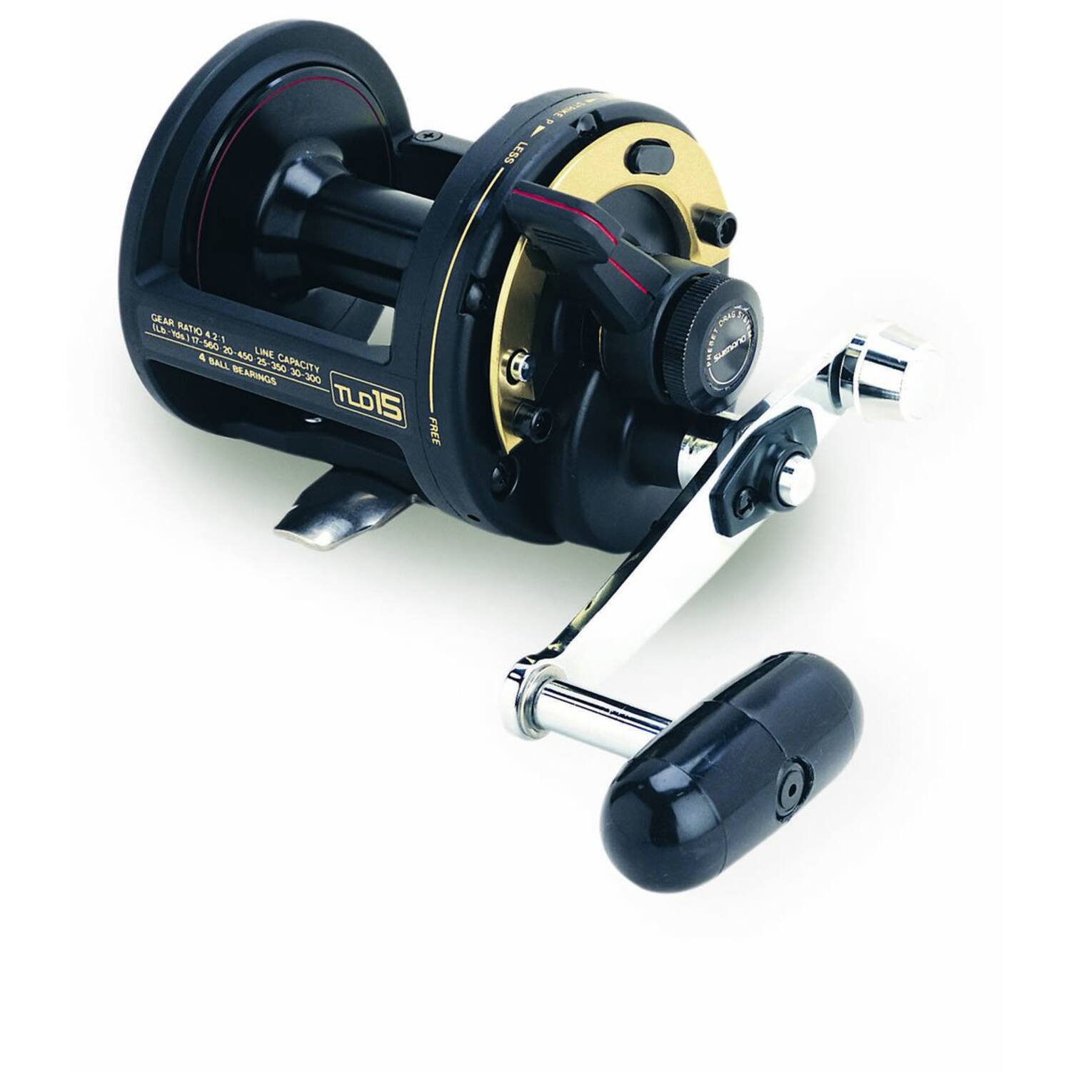 shimano 5 bearing rear drag reel TAC25IIA Talica A Two-Speed Lever Conventional the operation is extremely smooth and the fighting drag gives even more instant control while fighting the fish Shimano Sahara SH1000R Rear Drag