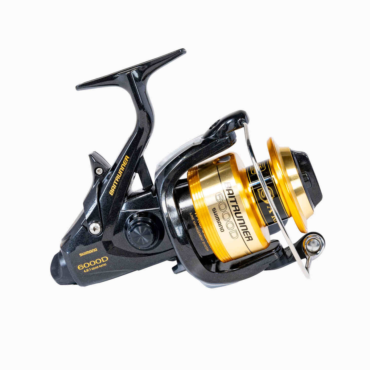 Shimano Baitrunner D Spinning Reels 6000;Shimano Baitrunner D Spinning Reels 6000 Handle;Shimano Baitrunner D Spinning Reels 6000 Sideplate;Shimano Baitrunner D Spinning Reels 6000 Rear