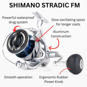 Shimano Stradic FM Spinning Reels