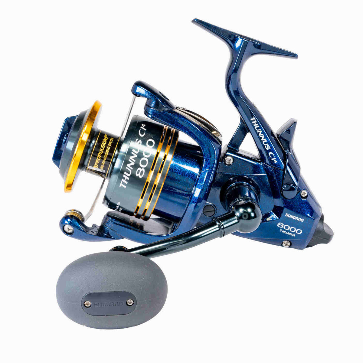 Shimano Thunnus CI4 Spinning Reels 8000;Shimano Thunnus CI4 Spinning Reels 8000 Handle;Shimano Thunnus CI4 Spinning Reels 8000 Sideplate;Shimano Thunnus CI4 Spinning Reels 8000 Rear