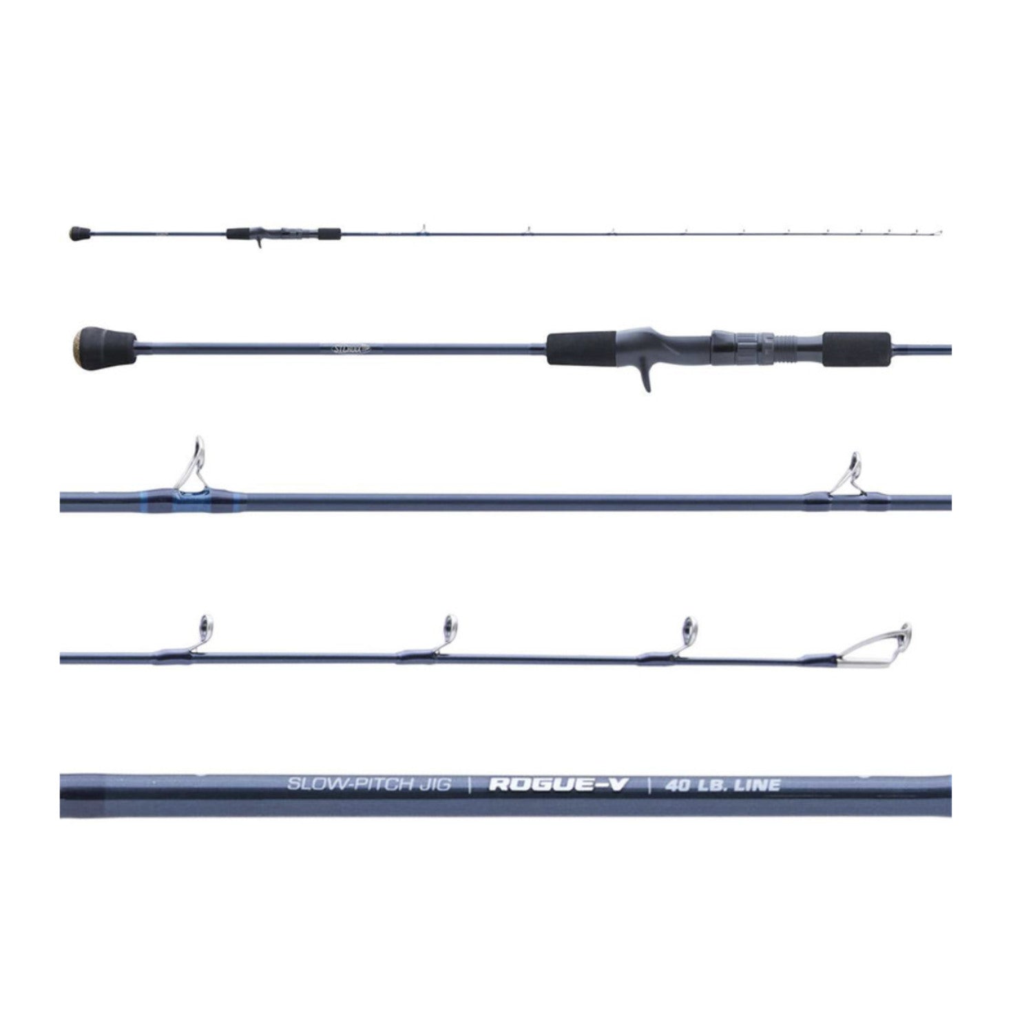 St. Croix SEICJ66H-SLP Rogue V Slow Pitch Jigging Conventional Rod