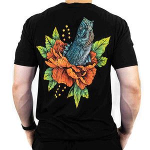 J&H Tackle Striped Bass Flower T-Shirt