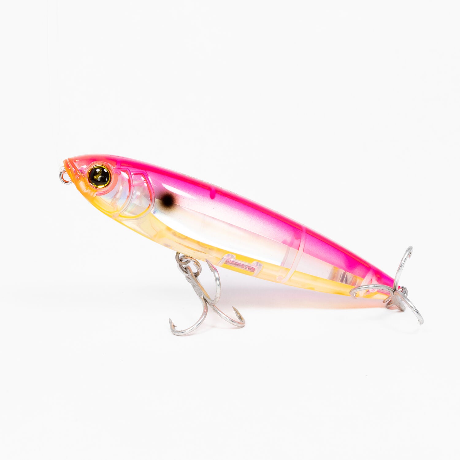 Matita 3D Inshore TOPKNOCK (F) 100mm 4” – Esca Da Pesca Topwater In Rosa Argento Chartreuse, 9/16 Oz