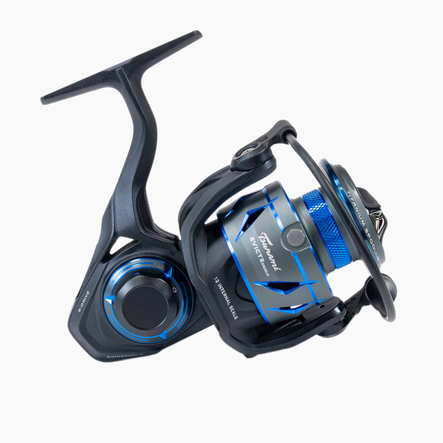 Tsunami Evict II Spinning Reels 2500 Low Gear Sideplate