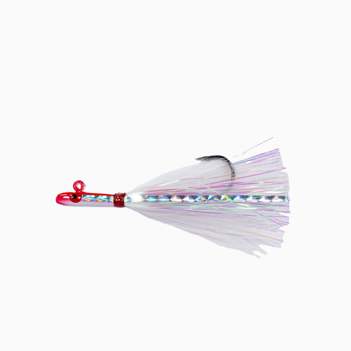 Tsunami Glass Minnow Teaser Red White