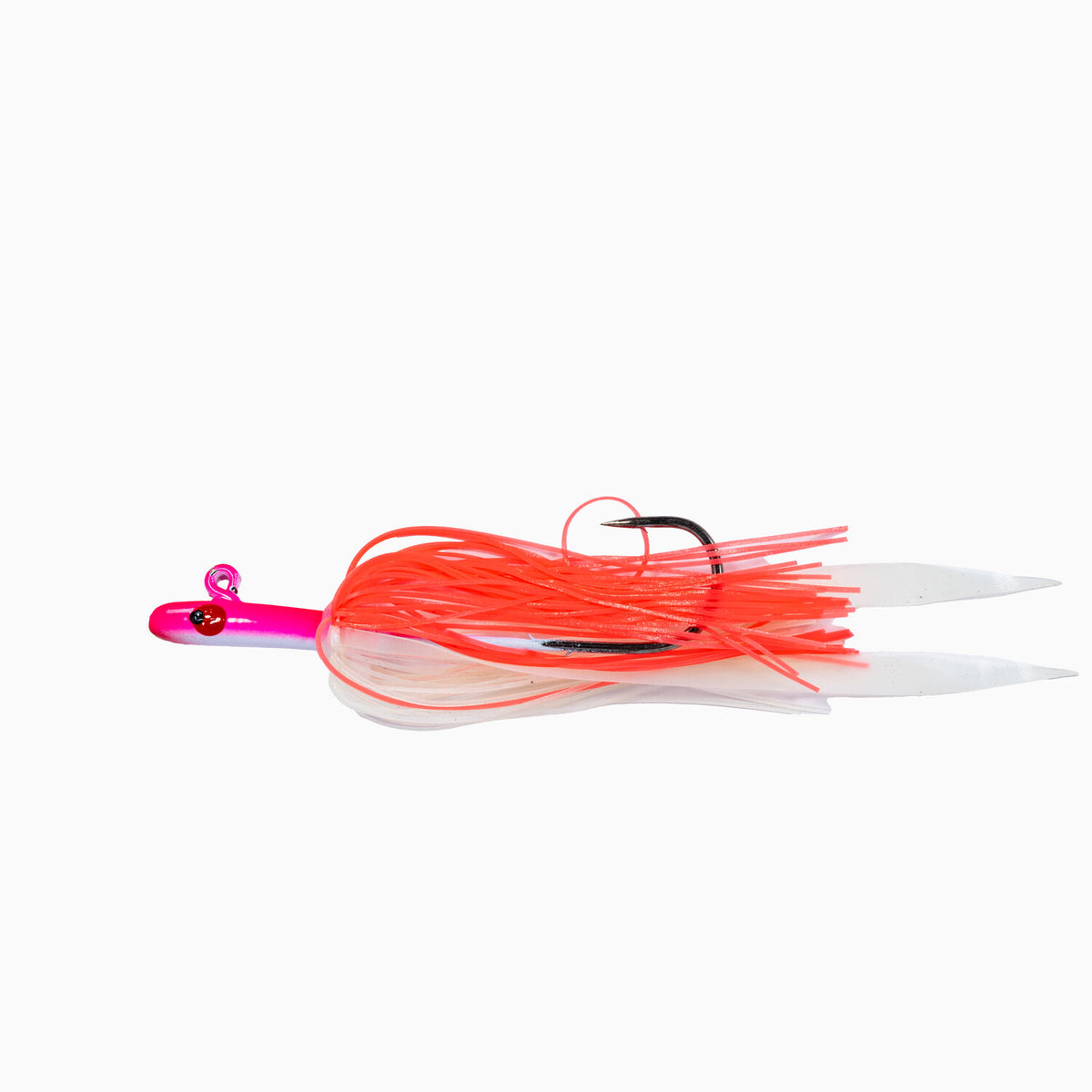 Tsunami Glass Minnow Teaser Silicone Skirt Pink White