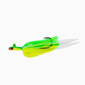 Tsunami Glass Minnow Teaser Silicone Skirt Yellow Chartreuse Green