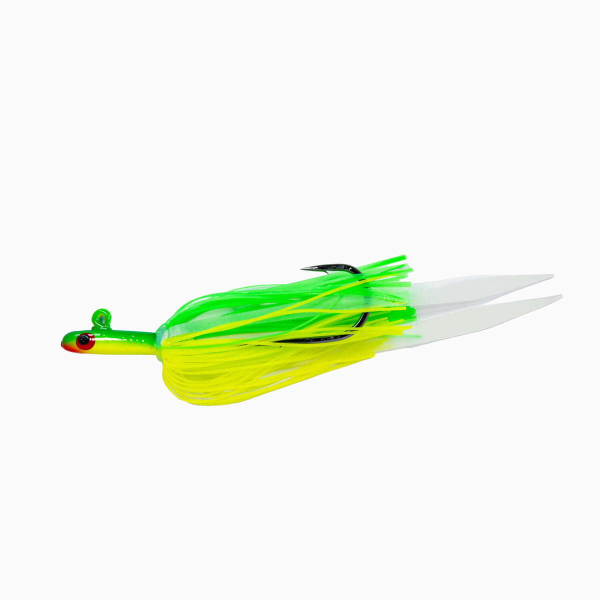 Tsunami Glass Minnow Teaser Silicone Skirt Yellow Chartreuse Green