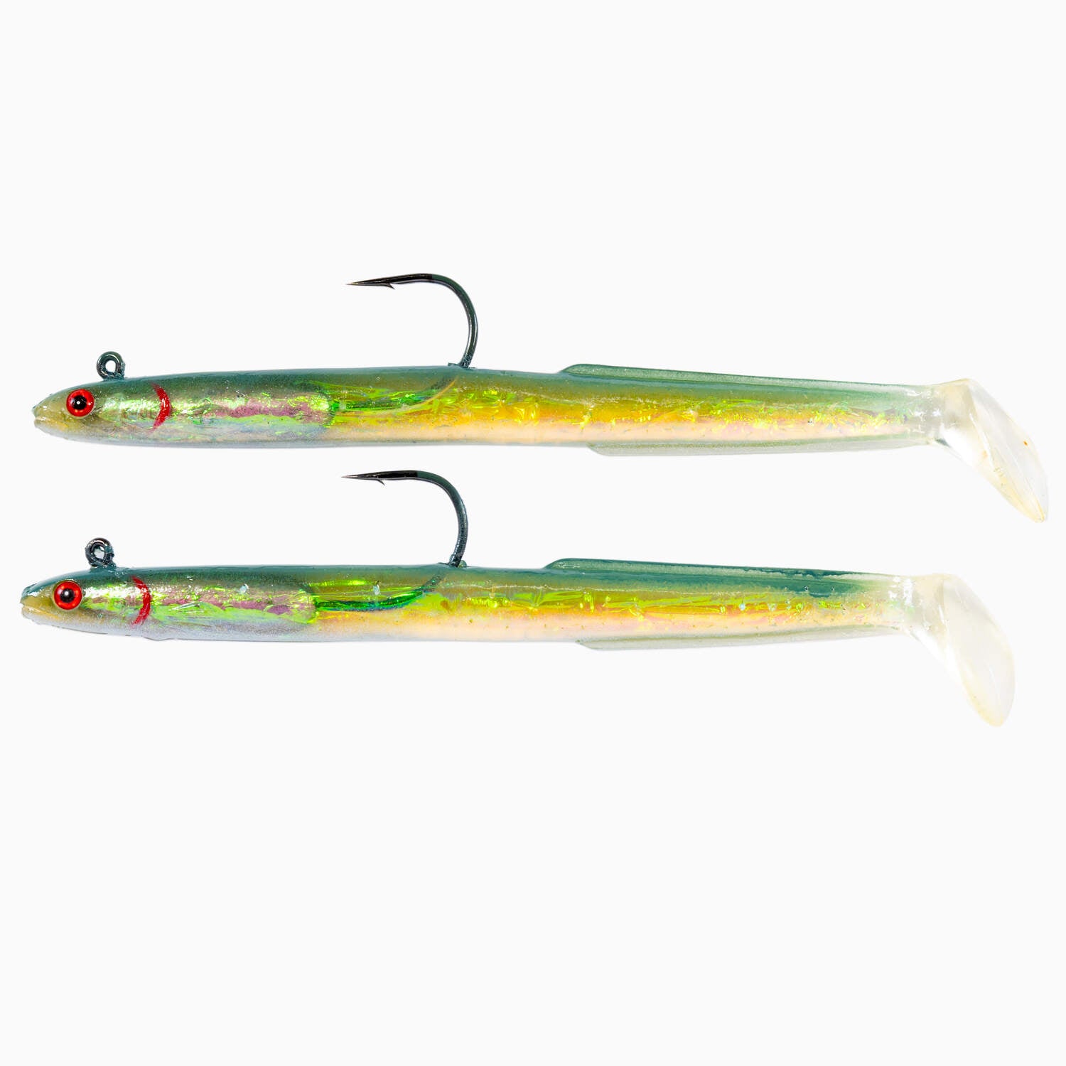 Tsunami Holographic Sand Eels Olive Back Weighted