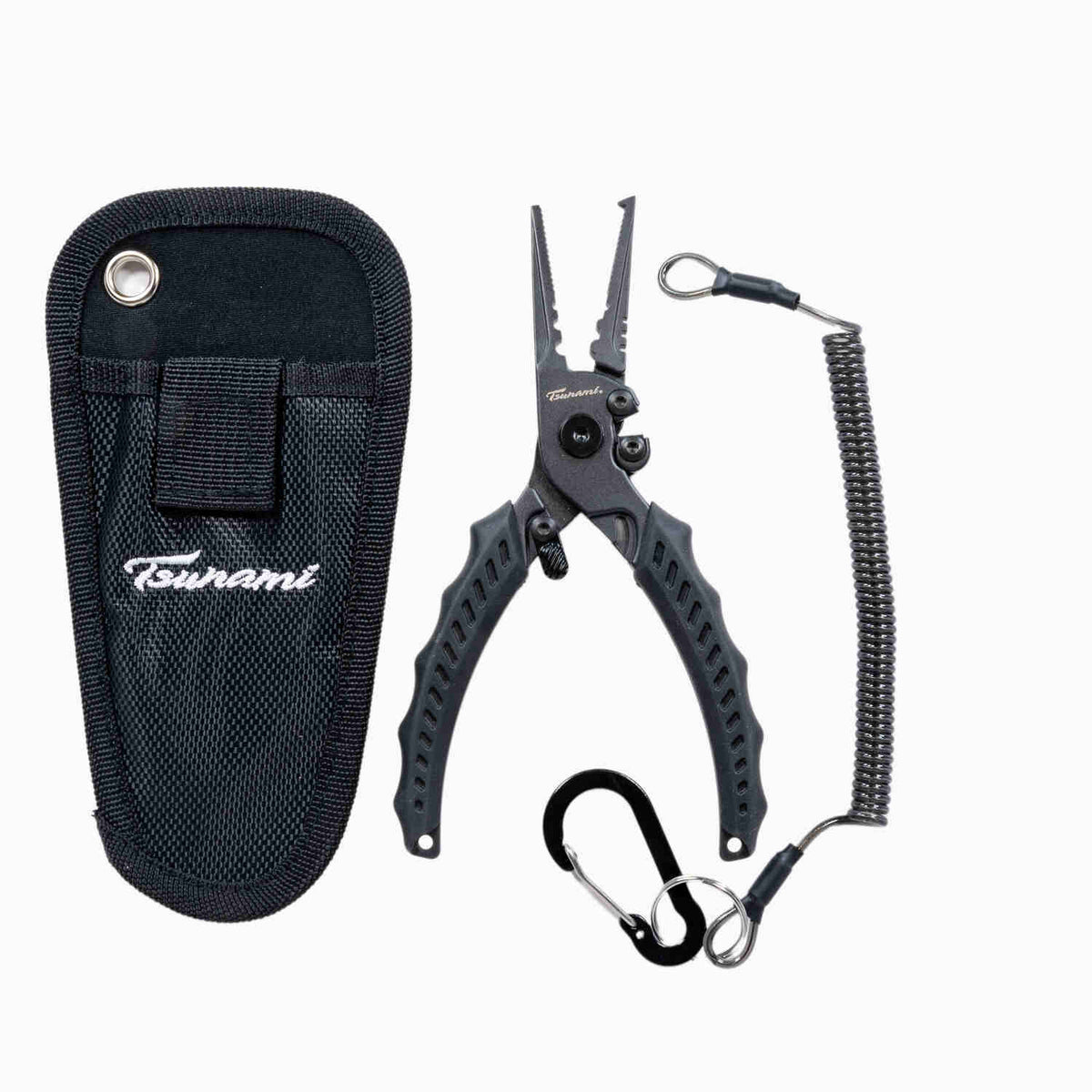 Tsunami Stainless Steel Split Ring Pliers With Sheath and Lanyard