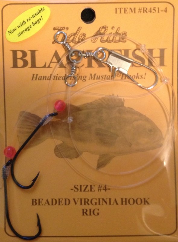 Tide Rite Blackfish Beaded Virginia Hook Rigs