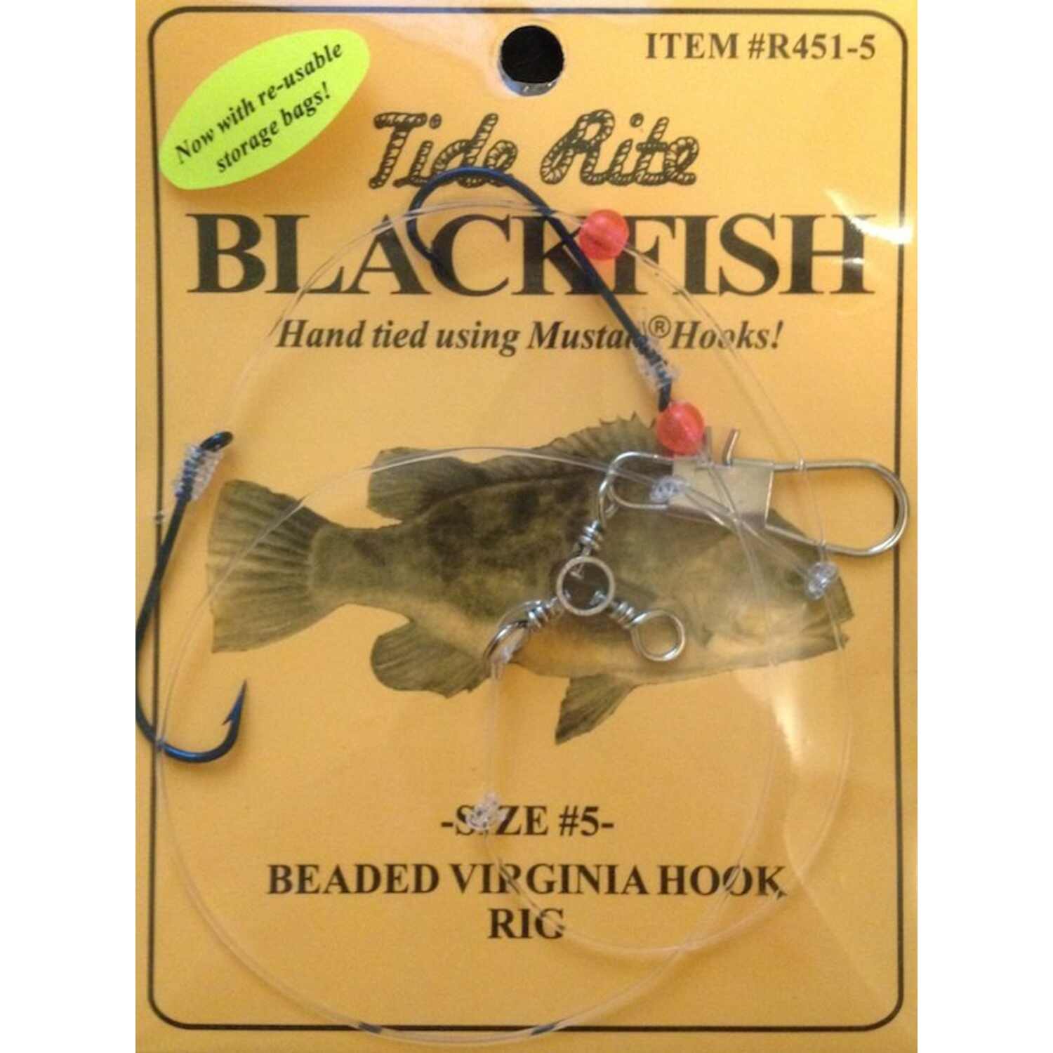 Tide Rite Blackfish Beaded Virginia Hook Rigs - R451-5