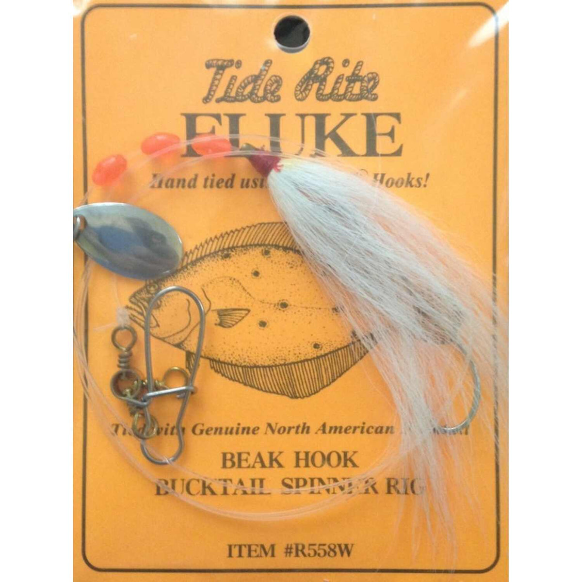 Tide-R558-Rite-Fluke-Beak-Hook-Bucktail-Spinner-Rigs-White_1_1