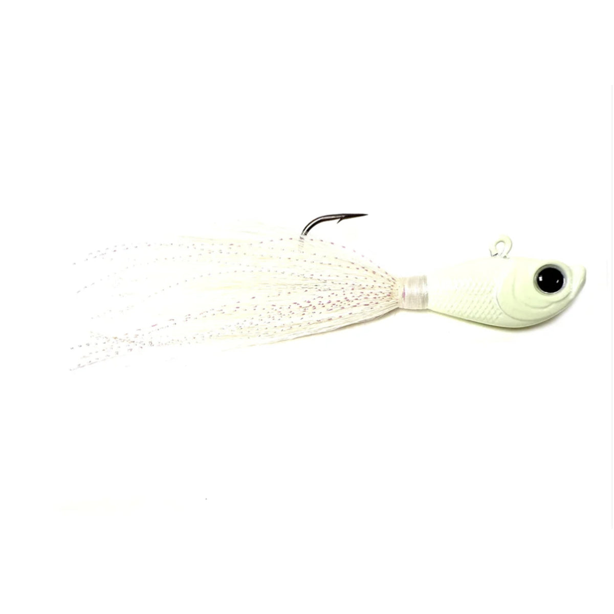UFSHN_Minnow_Head_Bucktails_Glow_White