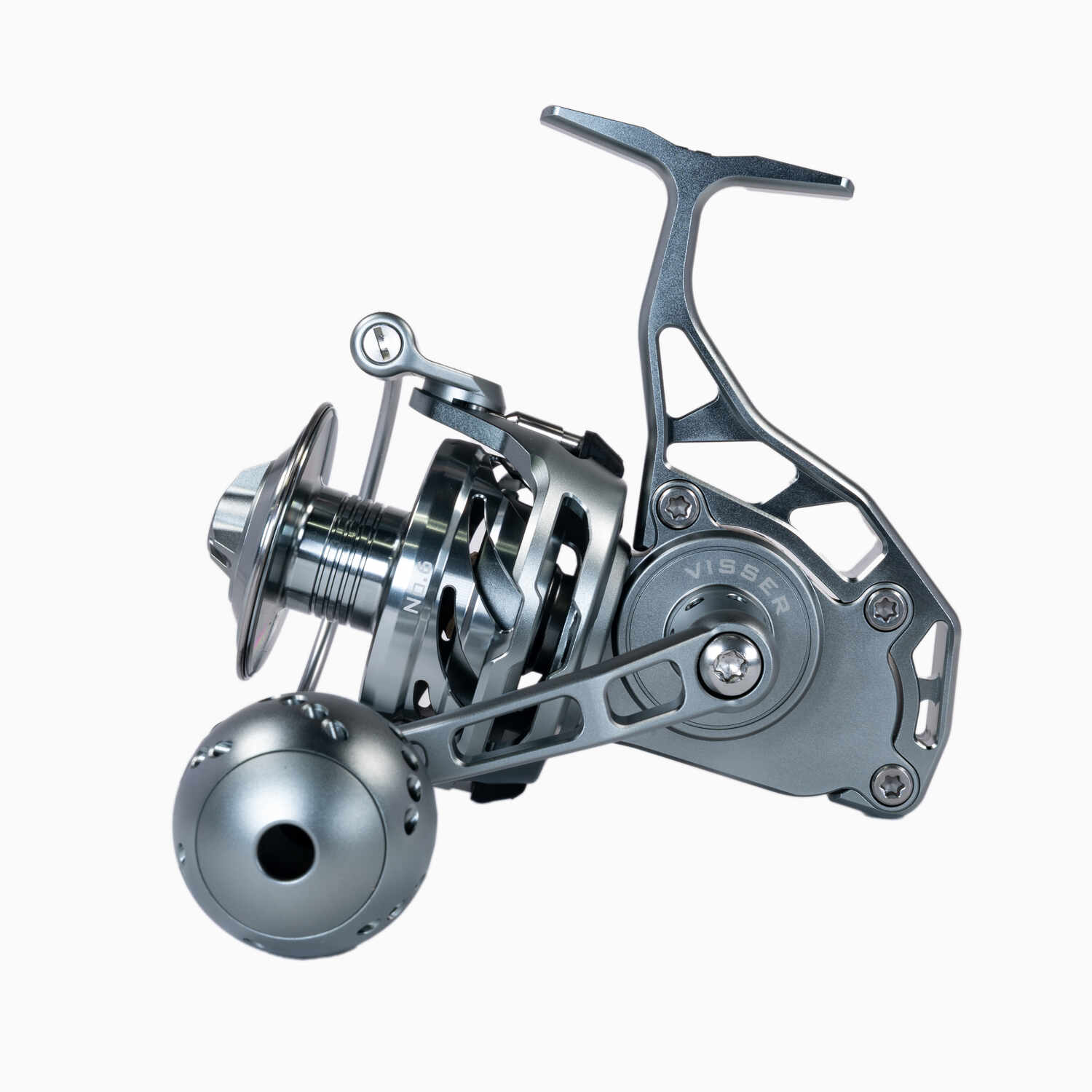 Visser Spinning Reels Gunmetal 6 Handle