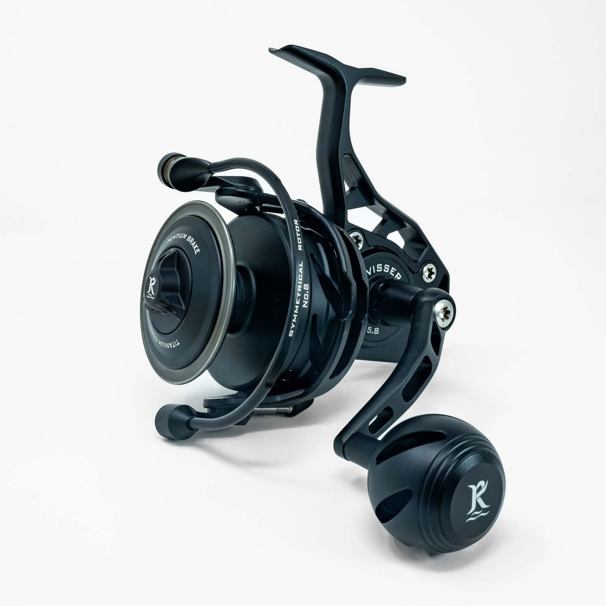 Visser-4-Spinning-Reel-Blue-Handle_1;Visser-Spinning-Reel-Gunsmoke-Front_1;VisserNo.8-B-spinning-reel_1;