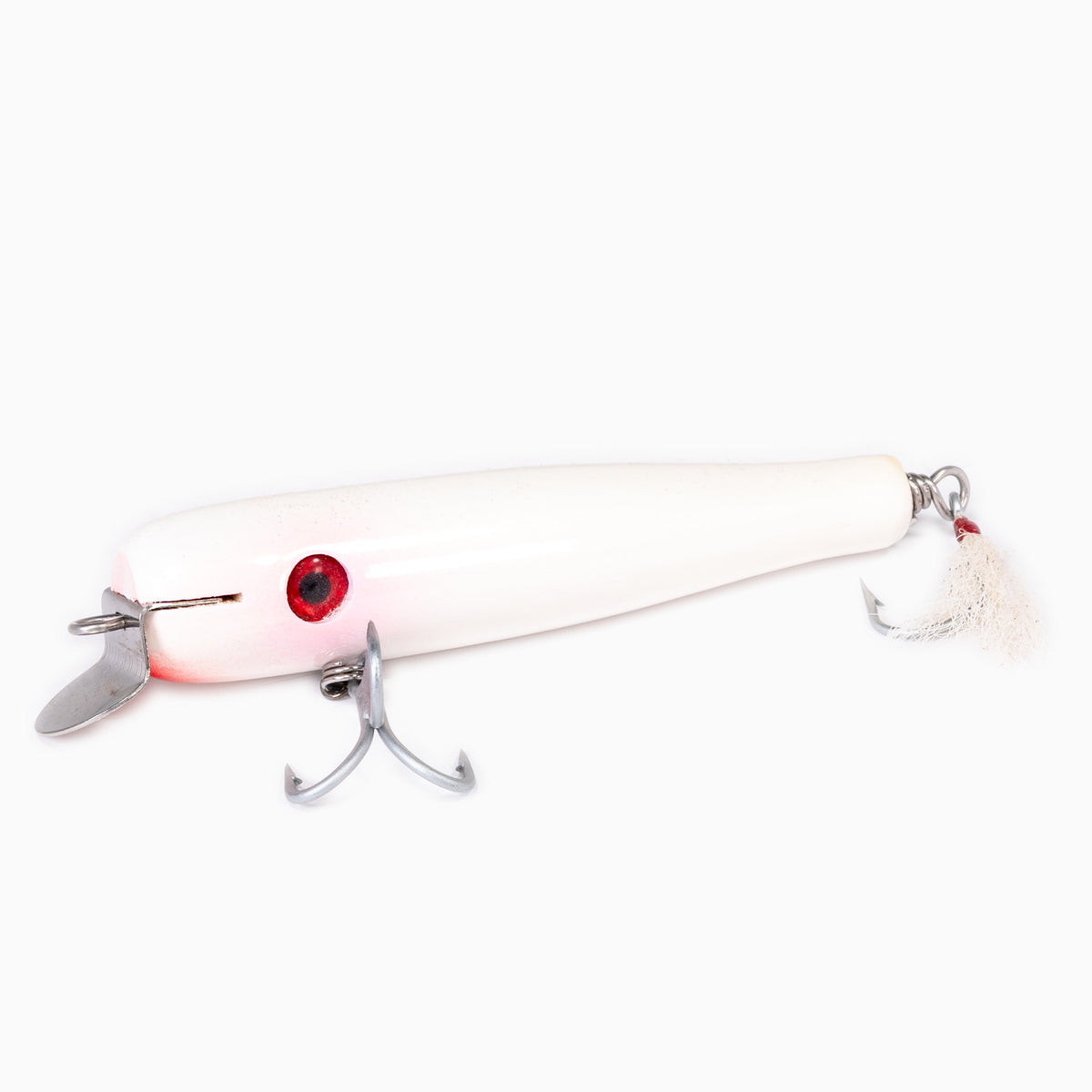 Wally's Lures Wooden Wally Swimmer White