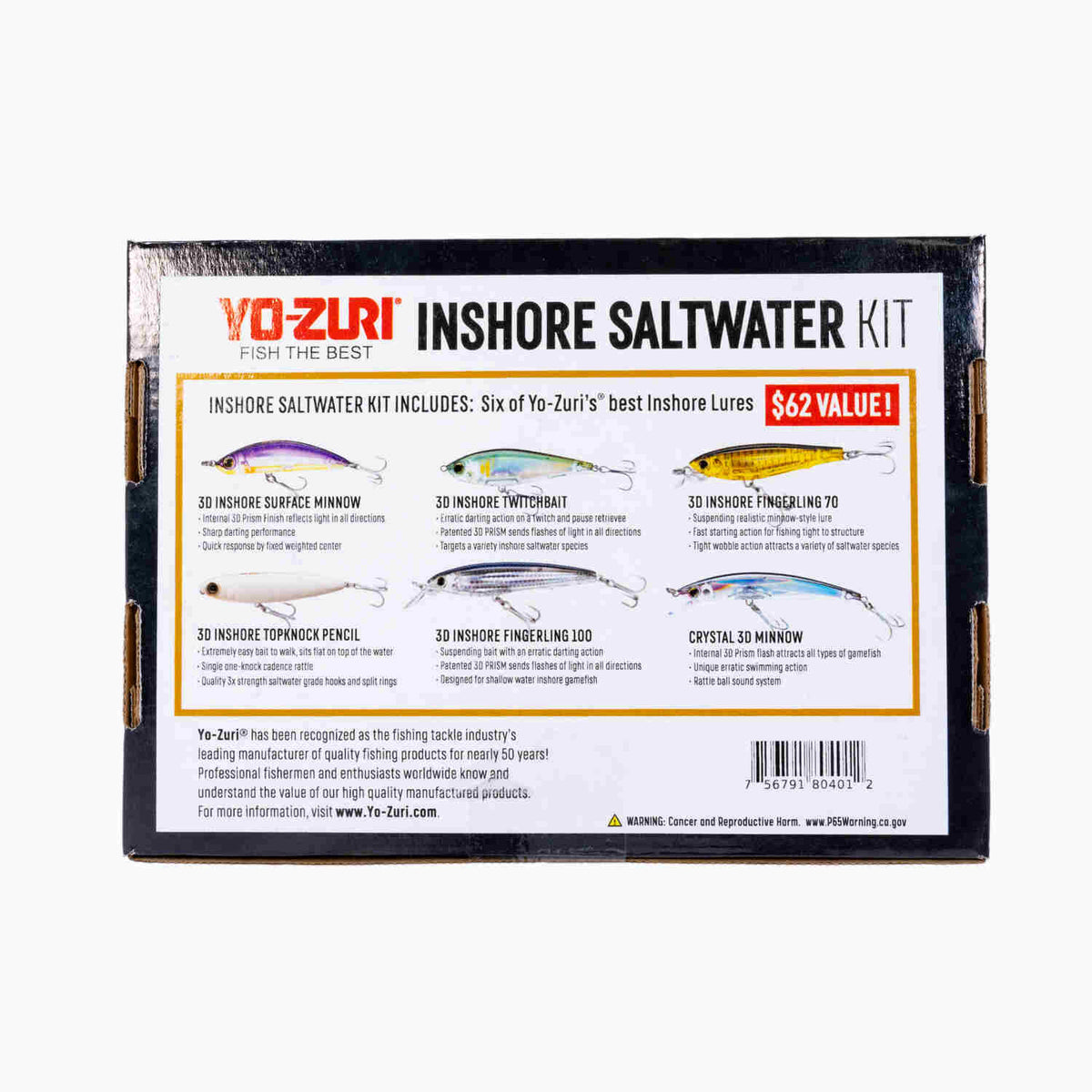 Yo-Zuri Inshore Saltwater Lure Kit Back