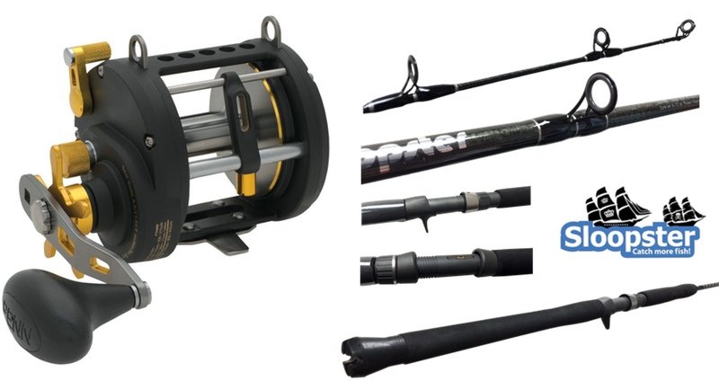 Conventional Combos Penn Fathom FTH15LW Levelwind Reel / Sloopster